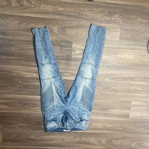 Distressed denim